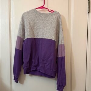 H&M Kids Purple and Gray Sweater